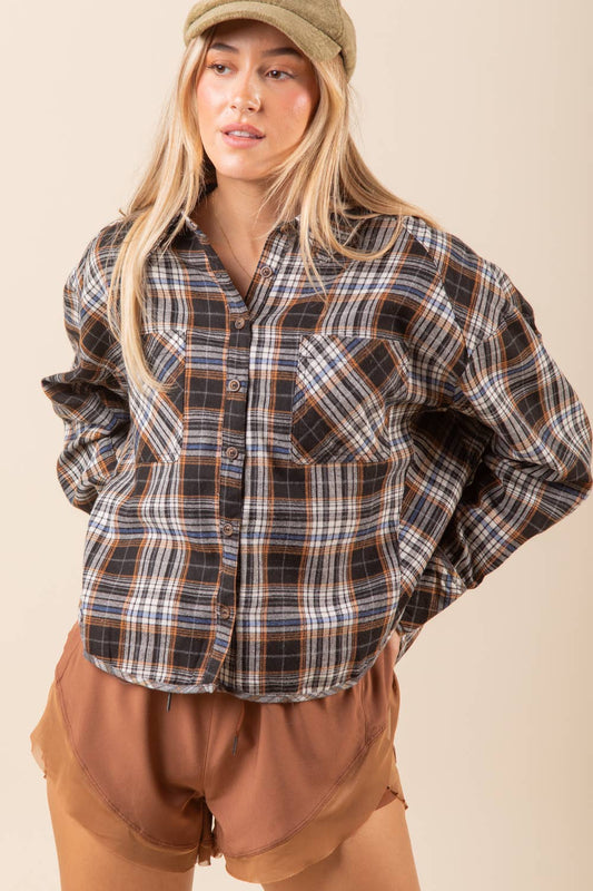 Changing Seasons Plaid Top